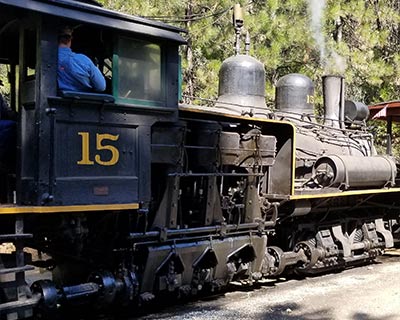 yosemite mountain sugar pine raileroad steam train
